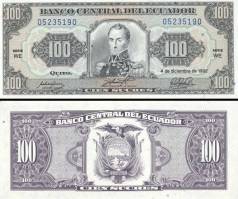 *100 Sucres Ekvádor 1988-97, P123A UNC - Kliknutím na obrázok zatvorte -